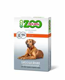 БИОошейник против блох и клещей ЭКО "ZOOЛЕКАРЬ" для собак,красный, 65 см