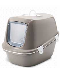 Туалет-домик "SAVIC" "Riena" для кошек, с ситом, 64х46х48см, теплый серый, пластик