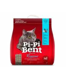 Наполнитель для кошачьего туалета "Pi-Pi-Bent", КЛАССИК, бентонит, 10 кг (24 л)