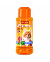 Шампунь "Amstrel" для кошек антипаразитарный, с маслом пальмарозы и алоэ, 120 мл