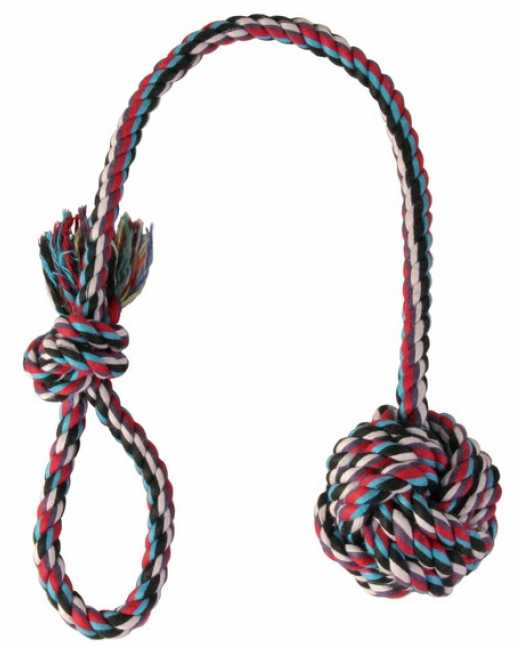 Верёвка с узлом Denta Fun, 5,5 см/30 см