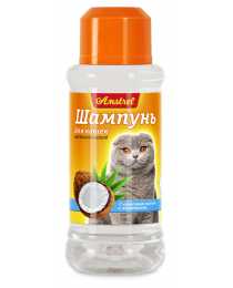 Шампунь "Amstrel" для кошек восстанавливающий с кокосовым маслом и пантенолом, 120 мл