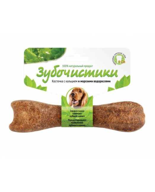 Зубочистики для собак средних пород "Деревенские лакомства" со вкусом морских водорослей 95г