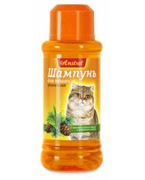 Шампунь "Amstrel" для кошек гигиенический с маслом чайного дерева и кедровым маслом, 120 мл