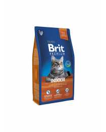 Корм сухой "Brit Premium" для взрослых кошек домашнего содержания ,с курицей, "Indoor", 400 г