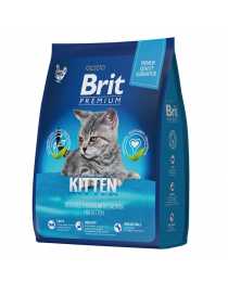 Корм сухой "Brit Premium" для котят, с курицей, "Kitten", 2 кг