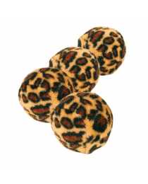 Набор мячиков "Леопард", ф 4 см, 4 шт.