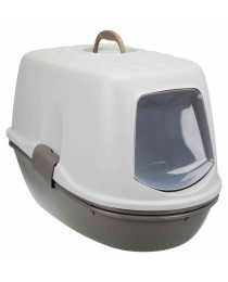 Туалет для кошек Berto Top с разделительной системой, 39×42×59 cм, тёмно-серый/тёмно-серый