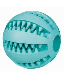 Игрушка для собаки "Мяч для бейсбола" Denta Fun, ф 5 см, резина, зелёный
