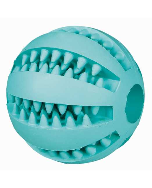 Игрушка для собаки "Мяч для бейсбола" Denta Fun, ф 5 см, резина, зелёный