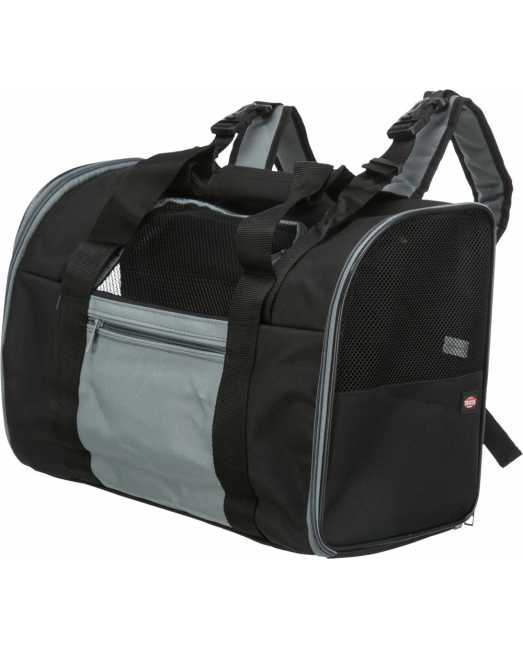 Сумка-рюкзак Connor для кошек и собак до 8 кг, 42х29х21см, нейлон, чёрный/синий