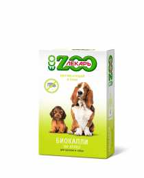 Биокапли антипаразитарные на холку " ЭКО ZOOЛЕКАРЬ" для собак,4 пип