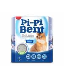 Наполнитель для кошачьего туалета "Pi-Pi-Bent", Deluxe Clean Cotton, бентонит, 5 кг