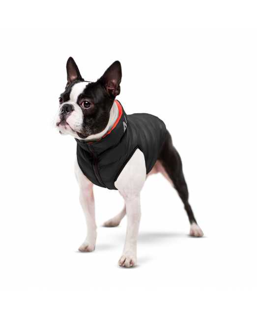 Двусторонняя курточка AiryVest для собак красно-черная, размер XS22
