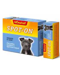 Биокапли антипаразитарные на холку Amstrel "Spot-on" для собак средних и крупных пород 1 флакон/5 мл