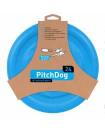 Игровая тарелка для апортировки PitchDog, голубой, диаметр 24 см