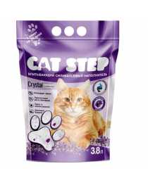 Наполнитель "Cat Step" для кошачьих туалетов "Лаванда" силикагелевый впитывающий, 3,8 л